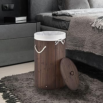 panier à linge en bambou