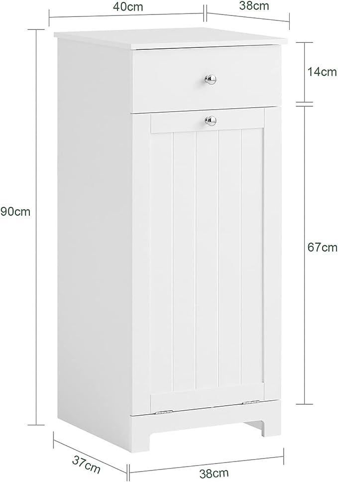 panier à linge basculant avec ses dimensions